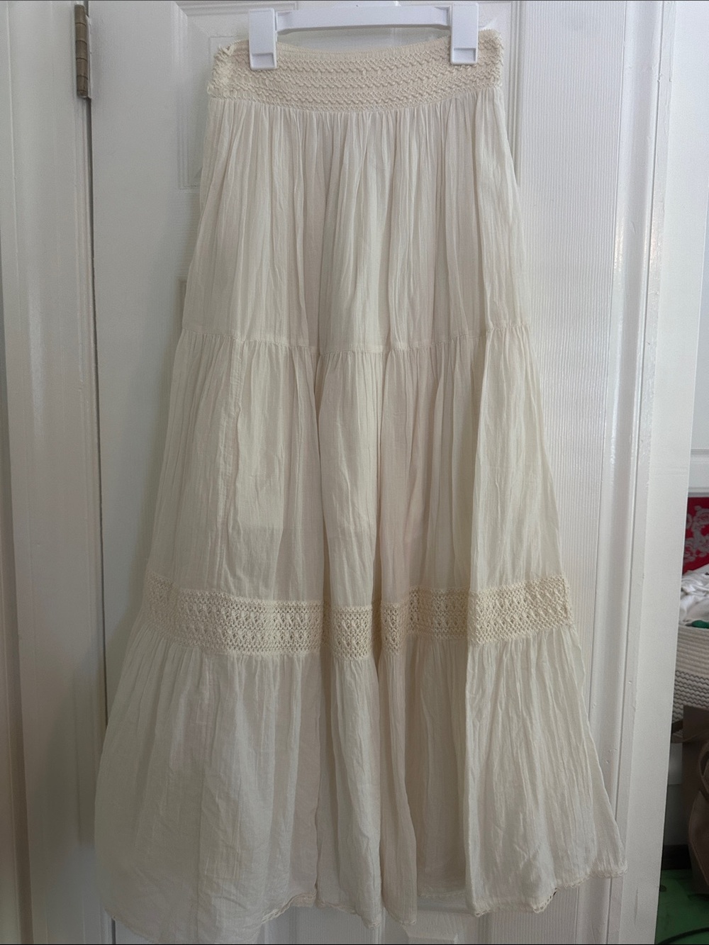 Cream Maxi Skirt